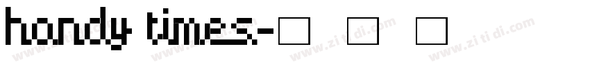 Handy Times字体转换